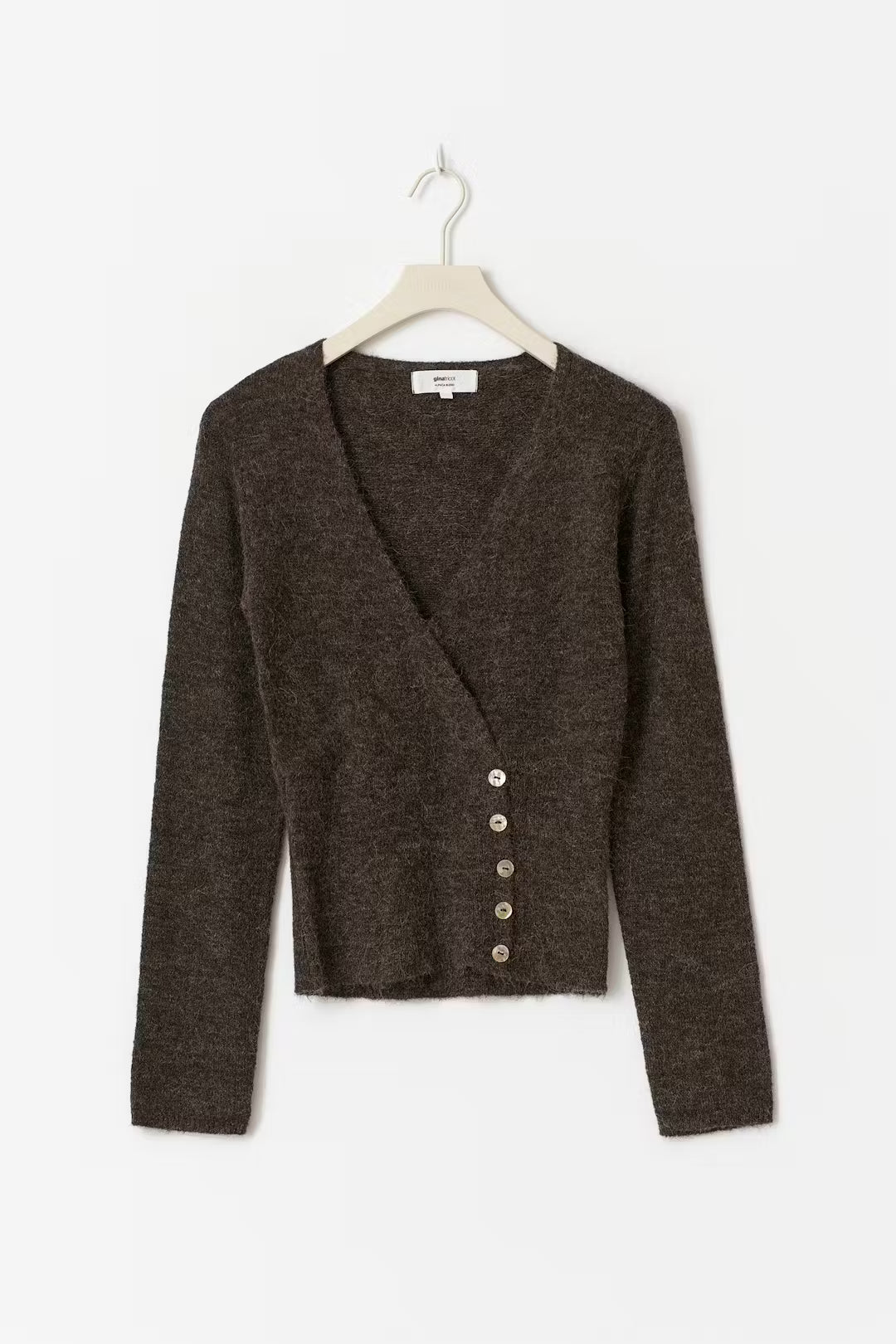 Stylish Versatile Short Cardigan Slim Fit Vintage Sexy Deep V Winter Knit Wear Fashion Casual Chic Fall Female Knitted Tops